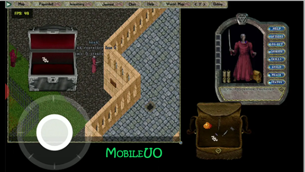 MobileUO screenshot