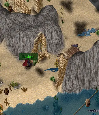 Northern entryway around mountain into undead territory
