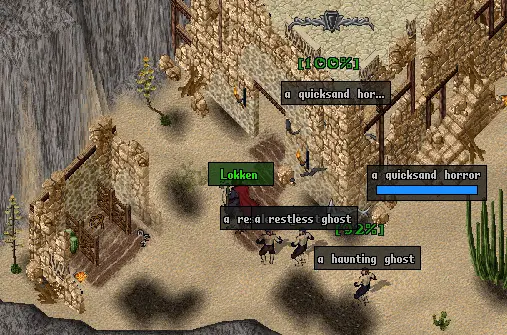 Quicksand Horror mini boss fight and acid hazard