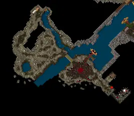 Cavern open area surrounding Pirate Necromancer