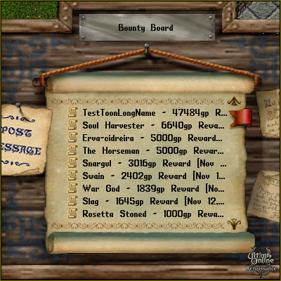 Bounty Board Ledger