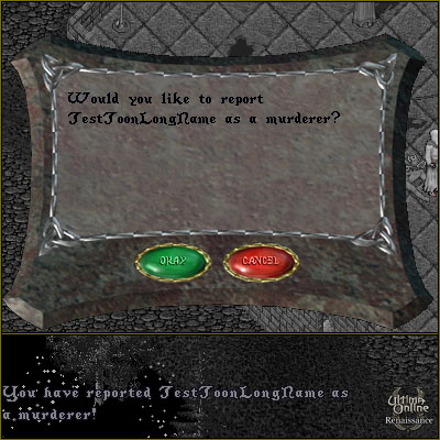 Standard Report Murder Dialog